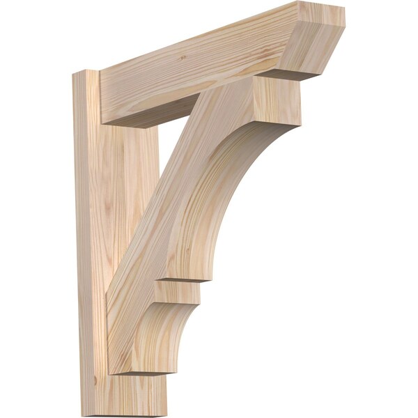 Ekena Millwork Balboa Slat Smooth Outlooker, Douglas Fir, 5 1/2"W x 22"D x 22"H OUT06X22X22BOA06SDF - main